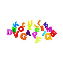 A - Z Holzbuchstaben farbig