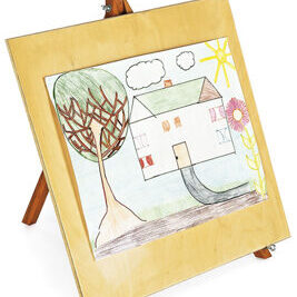 Staffelei Tisch mit Malfläche